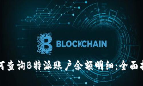如何查询B特派账户余额明细：全面指南