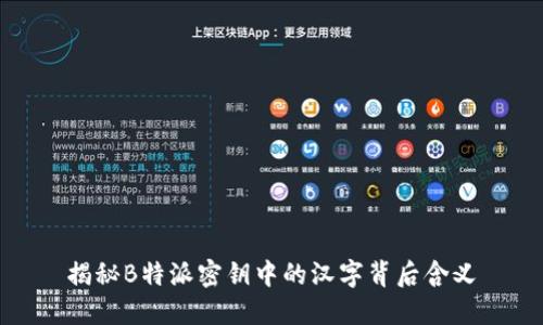 揭秘B特派密钥中的汉字背后含义
